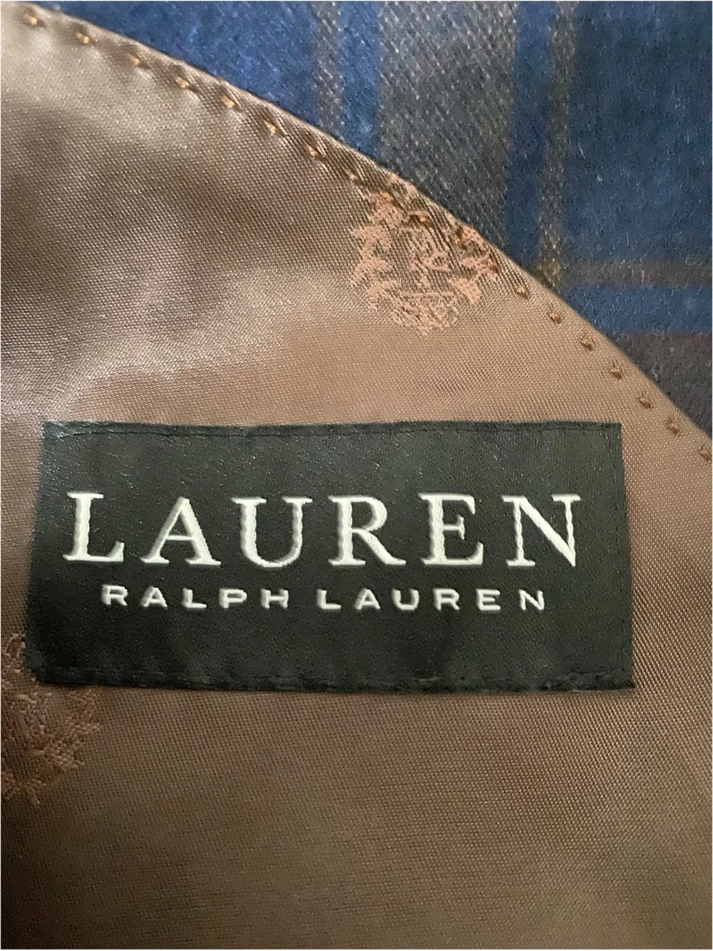 Lauren Ralph Lauren Preppy 2 button Blazer Plaid Cocktail Quiet Luxury